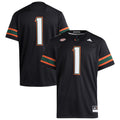 #1 Miami Hurricanes Premier Jersey - Black