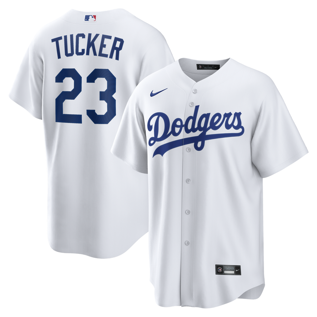 Los Angeles Dodgers Kyle Tucker White Home Replica Baseball Jersey