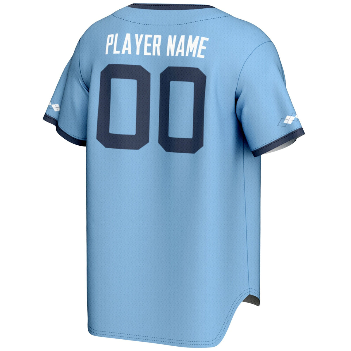 North Carolina Tar Heels NIL Pick-A-Player Lightweight Baseball Jersey - Carolina Blue