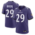 Baltimore Ravens Chandler Rivers Purple Team Game Football Jersey