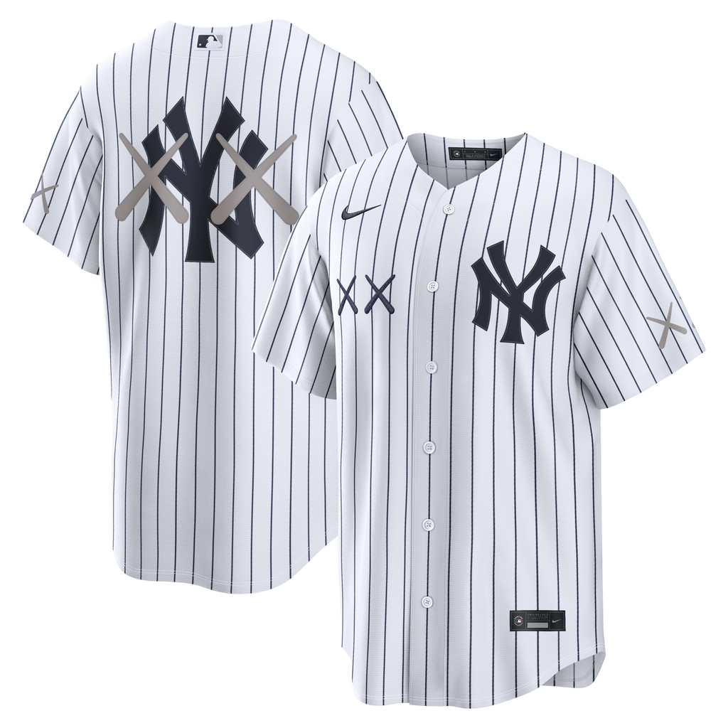 New York Yankees x KAWS White Stadium Baseball Jersey