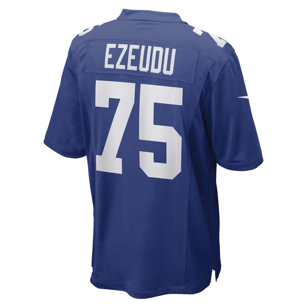 New York Giants Joshua Ezeudu Royal Game Player Football Jersey