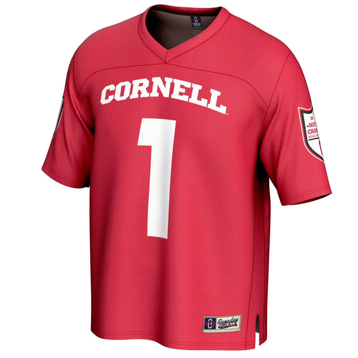 #1 Cornell Big Red 2025 NCAA Lacrosse National Champions Lightweight Fashion Jersey - Red