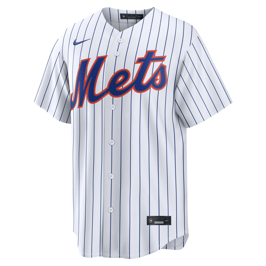 New York Mets Jefry Yan White Home Replica Baseball Jersey