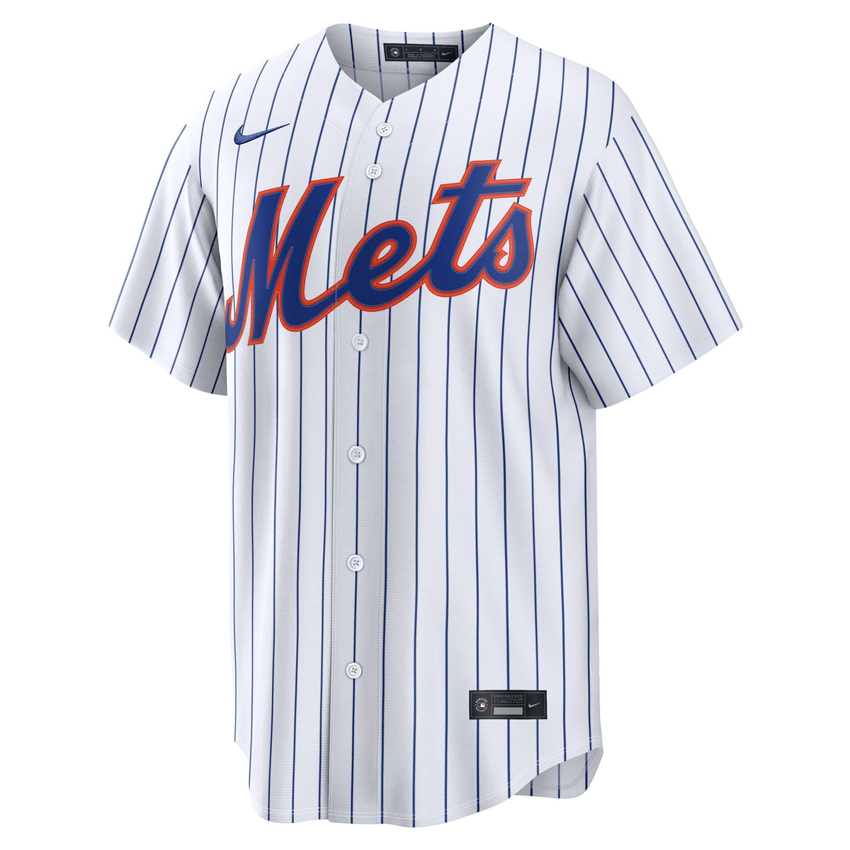 New York Mets Jefry Yan White Home Replica Baseball Jersey