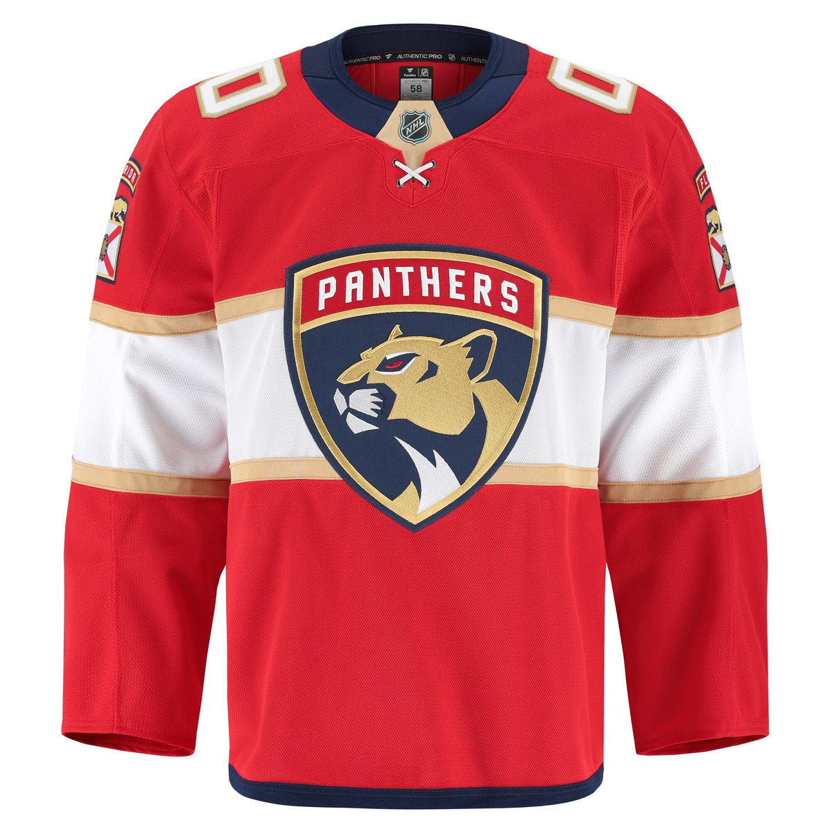 Florida Panthers Red Home Pro Custom Jersey