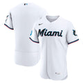 Miami Marlins White Home Sponsor Patch Baseball Jersey