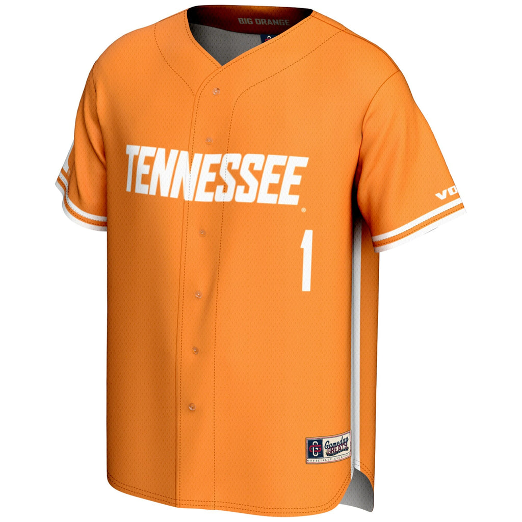 #1 Tennessee Orange Tennessee Volunteers Lightweight Baseball Jersey