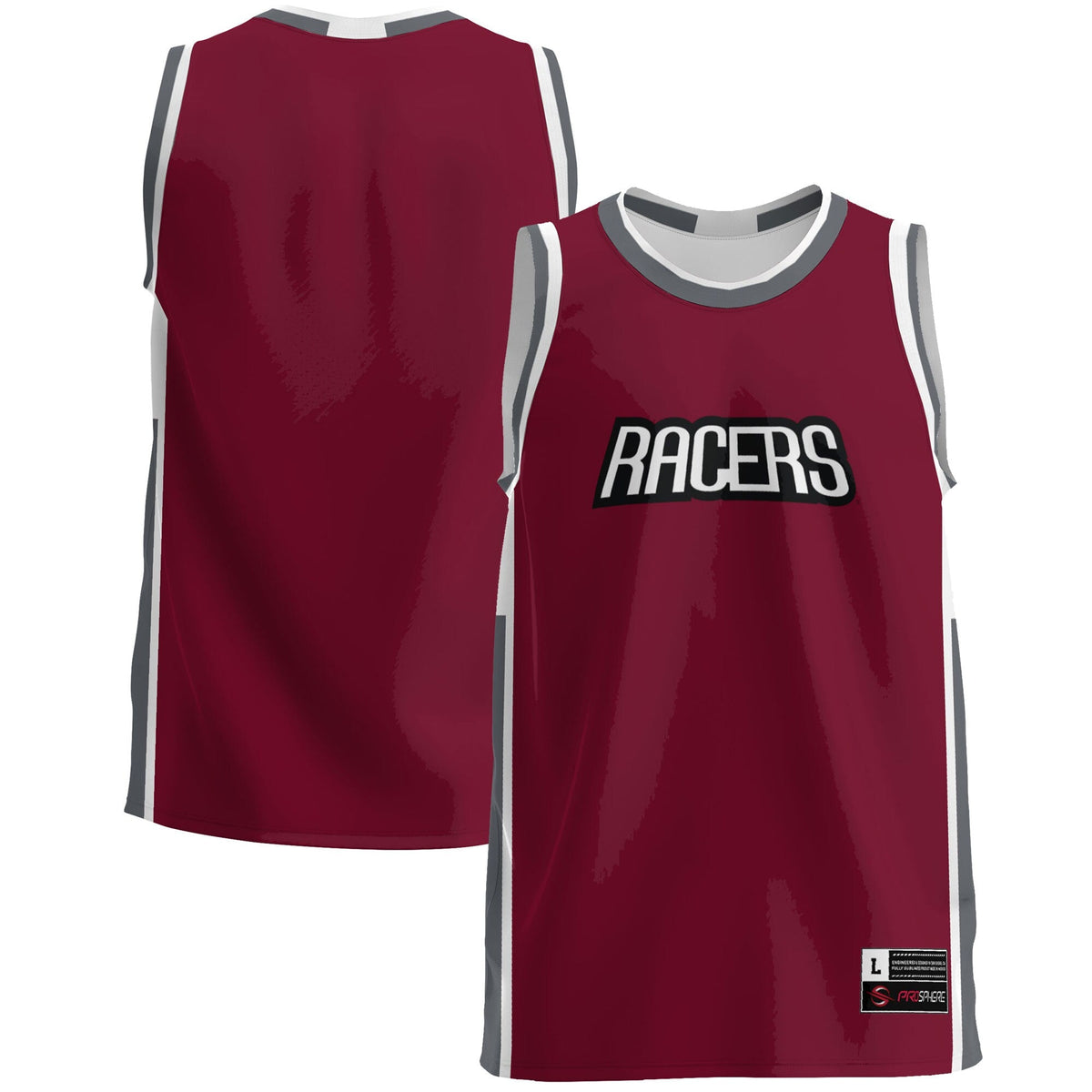 Northwestern Ohio Racers Lightweight Basketball Jersey - Burgundy
