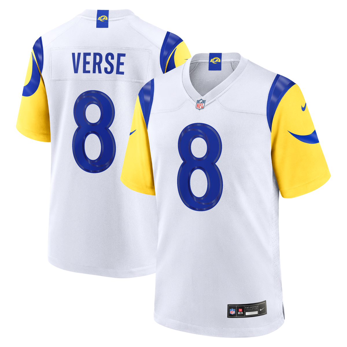 Los Angeles Rams Jared Verse White White Game Player Football Jersey