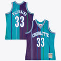 Charlotte Hornets Alonzo Mourning 1994 Split Swingman Jersey