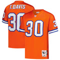 Denver Broncos Terrell Davis Orange 1995 Throwback Retired Player Football Jersey