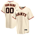San Francisco Giants Cream Home Replica Custom Baseball Jersey