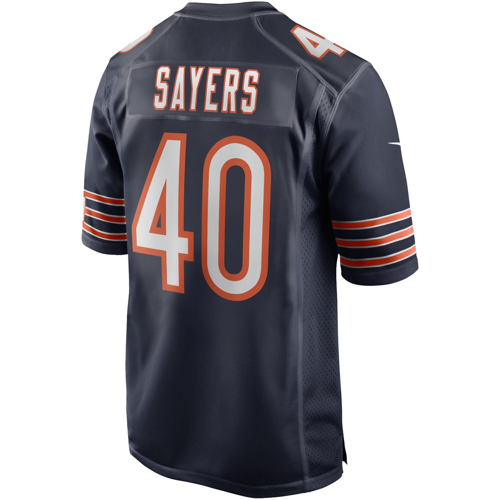 Chicago Bears Gale Sayers Navy Game Retired Player Football Jersey