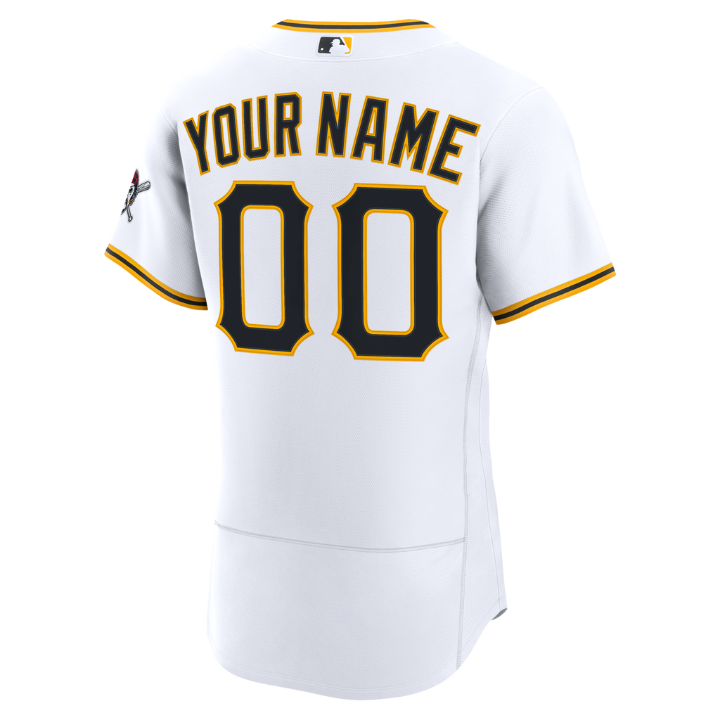 Pittsburgh Pirates White Home Custom Baseball Jersey