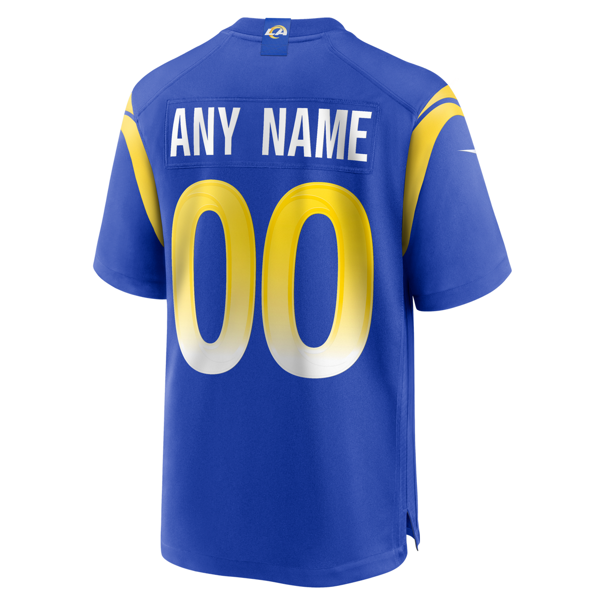 Los Angeles Rams Royal Custom Game Football Jersey