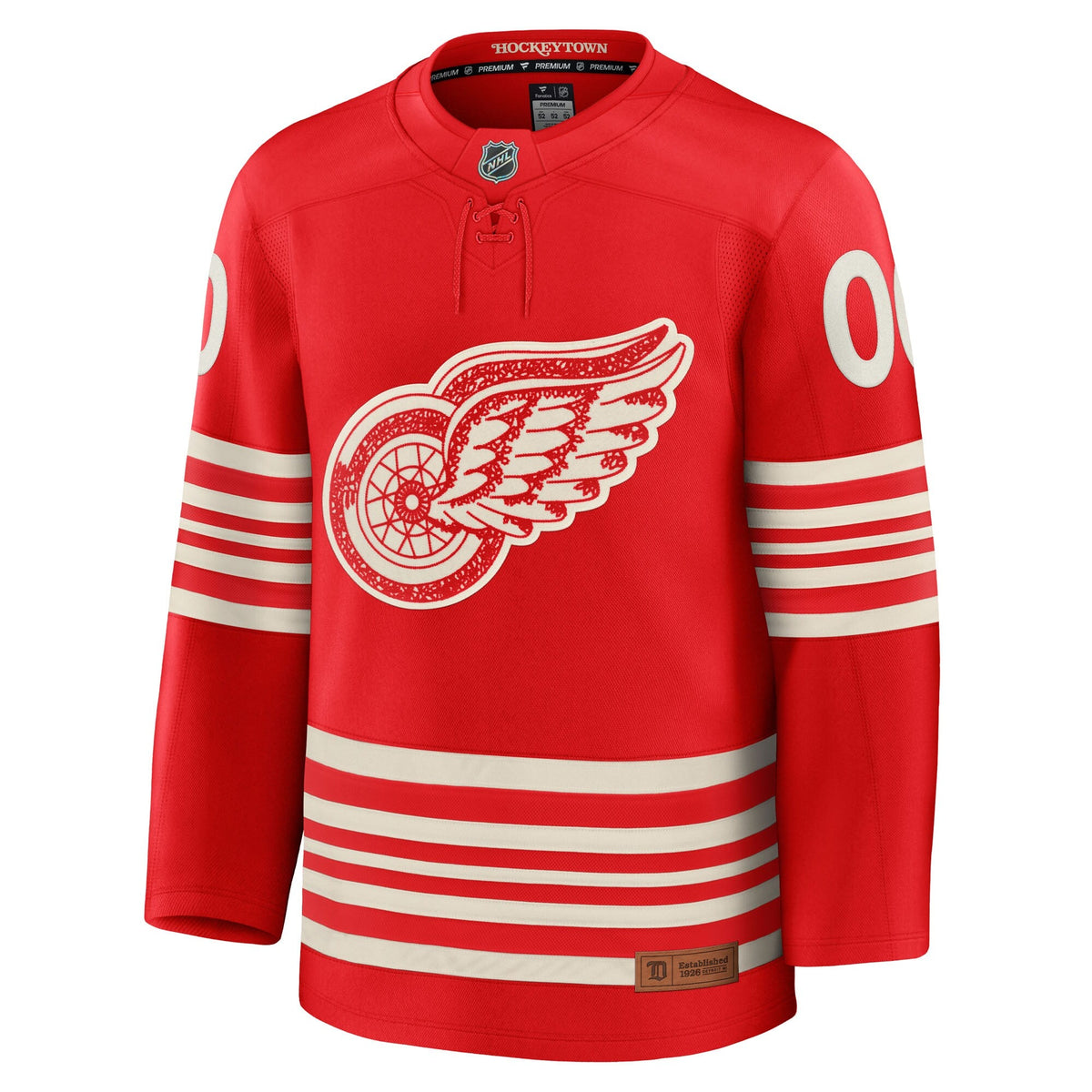 Detroit Red Wings Red Centennial Premium Custom Jersey