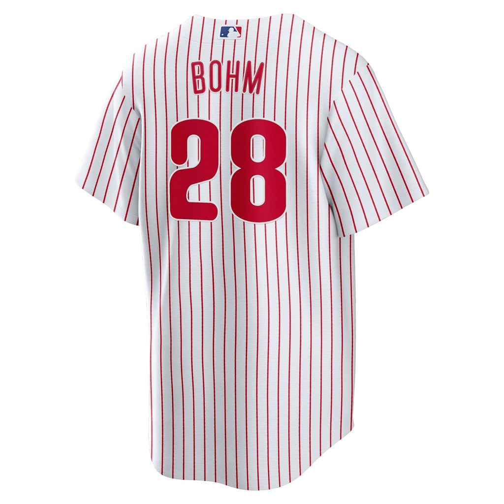 Philadelphia Phillies Alec Bohm White Home Replica Baseball Jersey