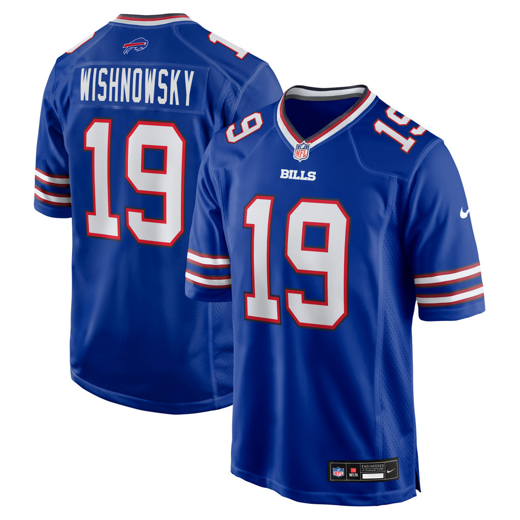 Buffalo Bills Mitch Wishnowsky Royal Team Game Football Jersey