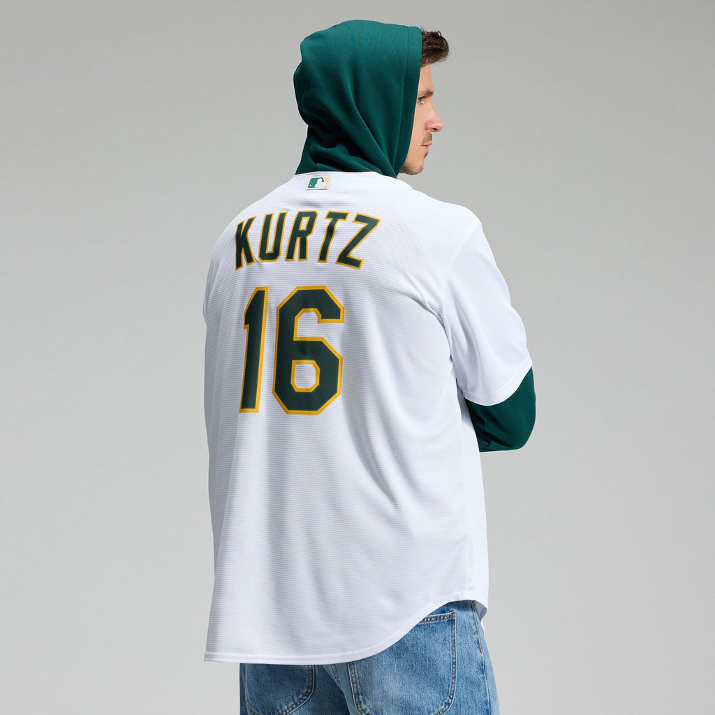 Athletics Nick Kurtz White Home Replica Player Baseball Jersey