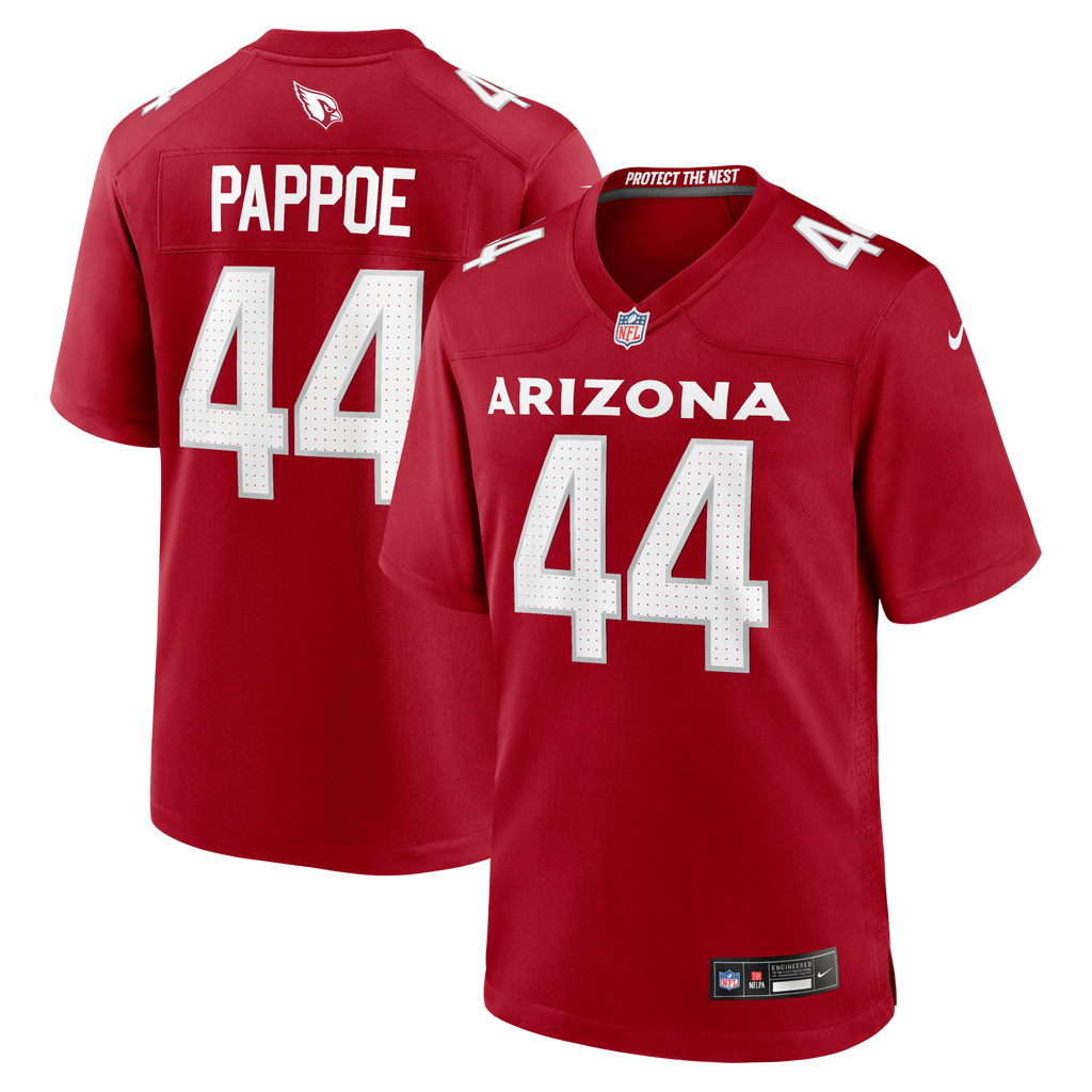 Arizona Cardinals Owen Pappoe Cardinal Team Game Football Jersey
