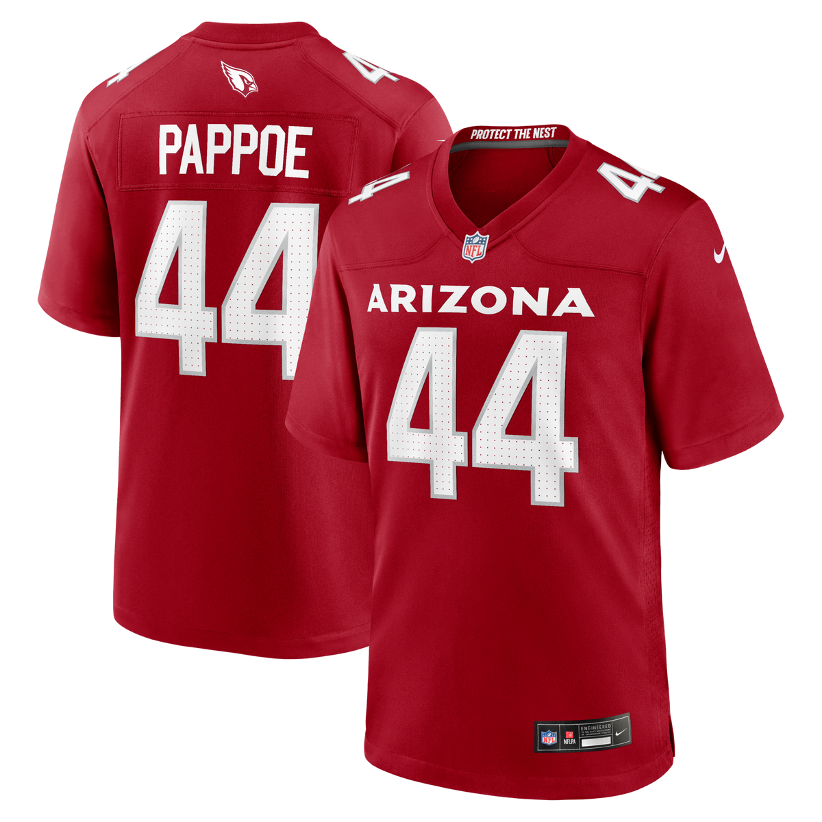 Arizona Cardinals Owen Pappoe Cardinal Team Game Football Jersey