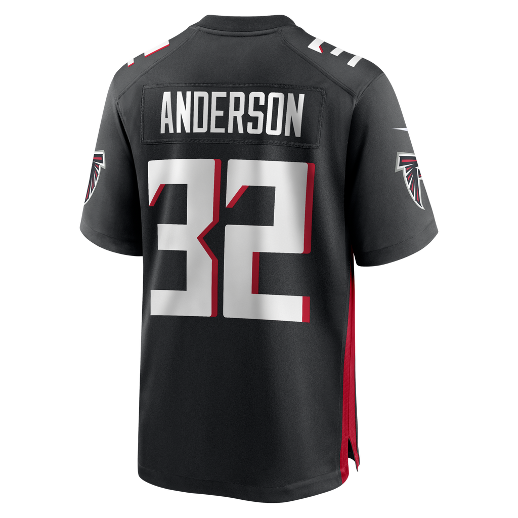 Atlanta Falcons Jamal Anderson Black Game Retired Player Football Jersey