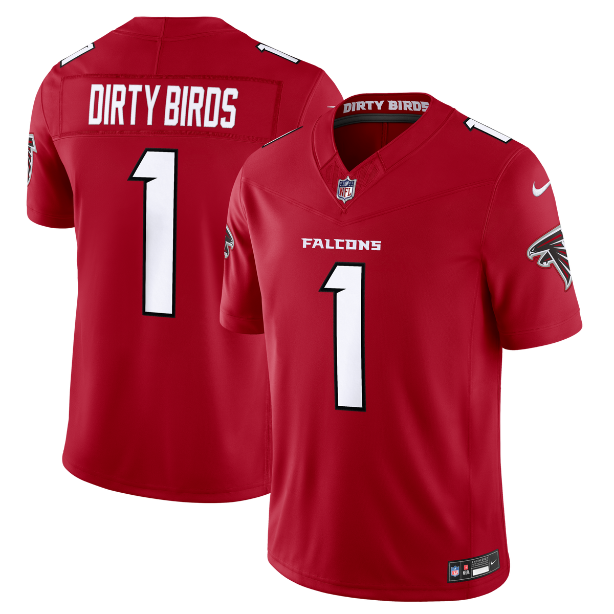 Atlanta Falcons Dirty Birds Red Team Vapor F.U.S.E. Stitched Limited Football Jersey