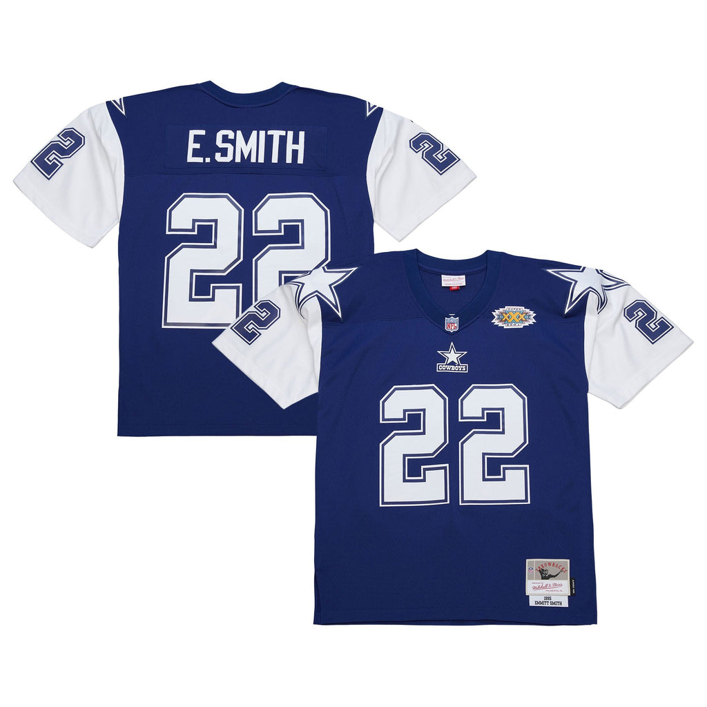 Dallas Cowboys Emmitt Smith Navy 1995 Legacy Replica Football Jersey
