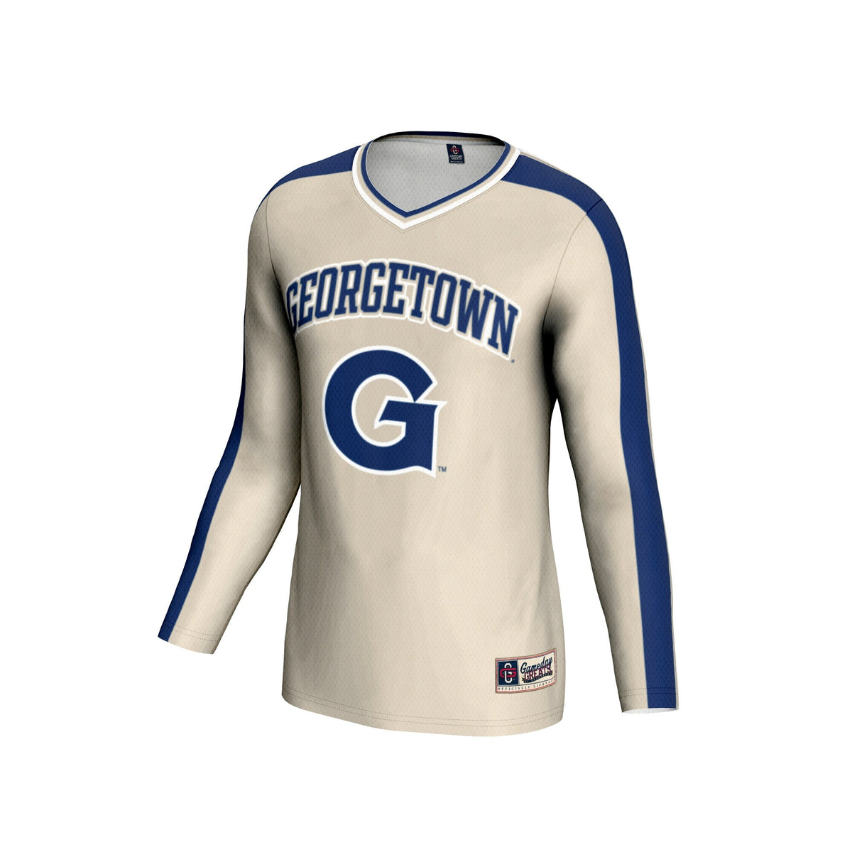 Georgetown Hoyas #1 Lightweight Volleyball Fashion Jersey - Gray