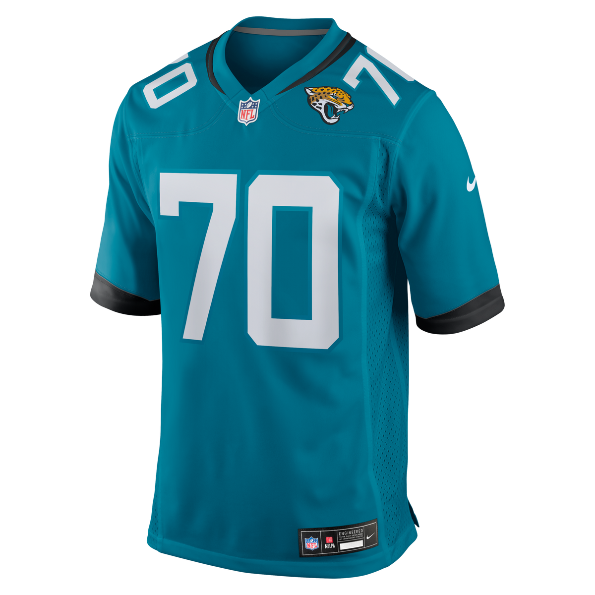 Jacksonville Jaguars Cole Van Lanen Teal Game Player Football Jersey