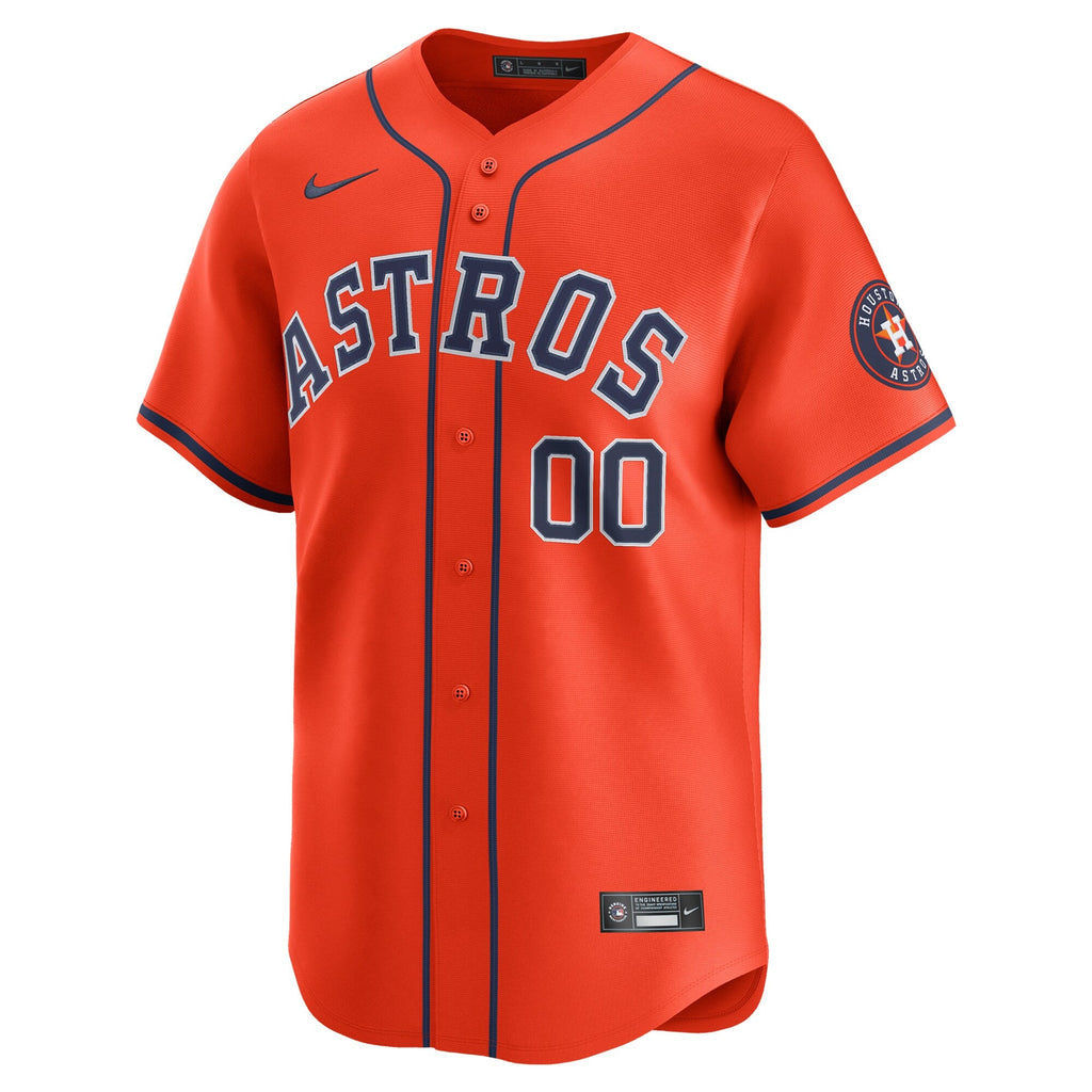 Houston Astros Orange Alternate Limited Custom Baseball Jersey