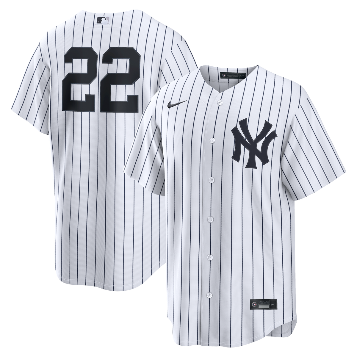New York Yankees Ben Rice White Home Replica Baseball Jersey
