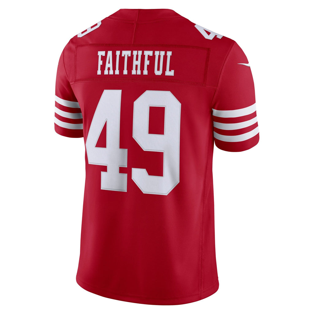San Francisco 49ers The Faithful Scarlet Team Vapor F.U.S.E. Stitched Limited Football Jersey