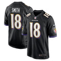 Baltimore Ravens Roquan Smith Black Alternate Game Football Jersey