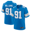 Detroit Lions Tyleik Williams Blue Team Game Football Jersey