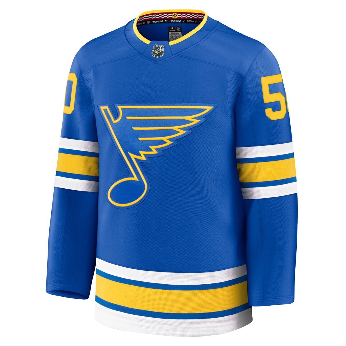 St. Louis Blues Jordan Binnington Blue Home Premium Player Jersey