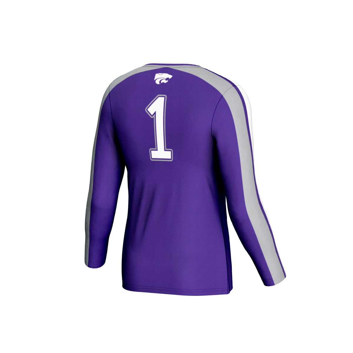 Kansas State Wildcats #1 Lightweight Volleyball Fashion Jersey - Purple