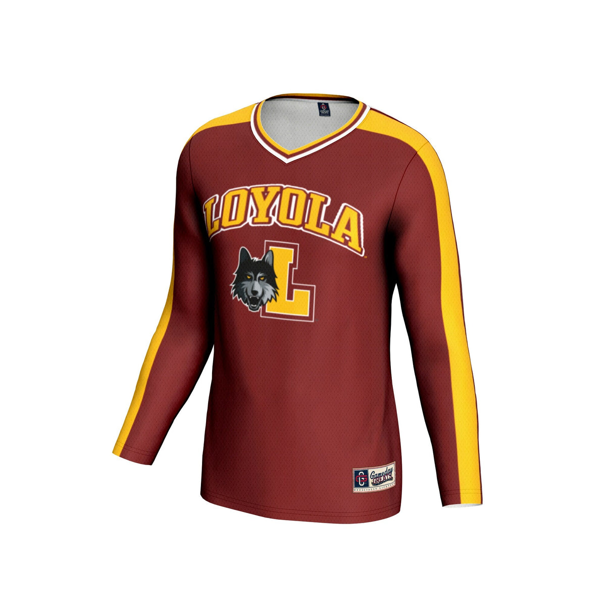 Loyola Chicago Ramblers #1 Lightweight Volleyball Fashion Jersey - Maroon