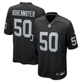 Las Vegas Raiders Jacob Bobenmoyer Black Game Player Football Jersey