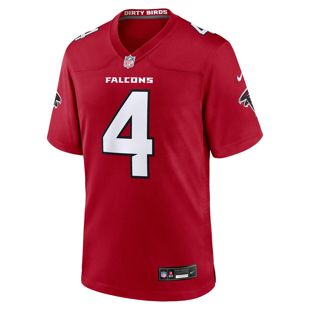 Atlanta Falcons Jahan Dotson Red Team Game Football Jersey