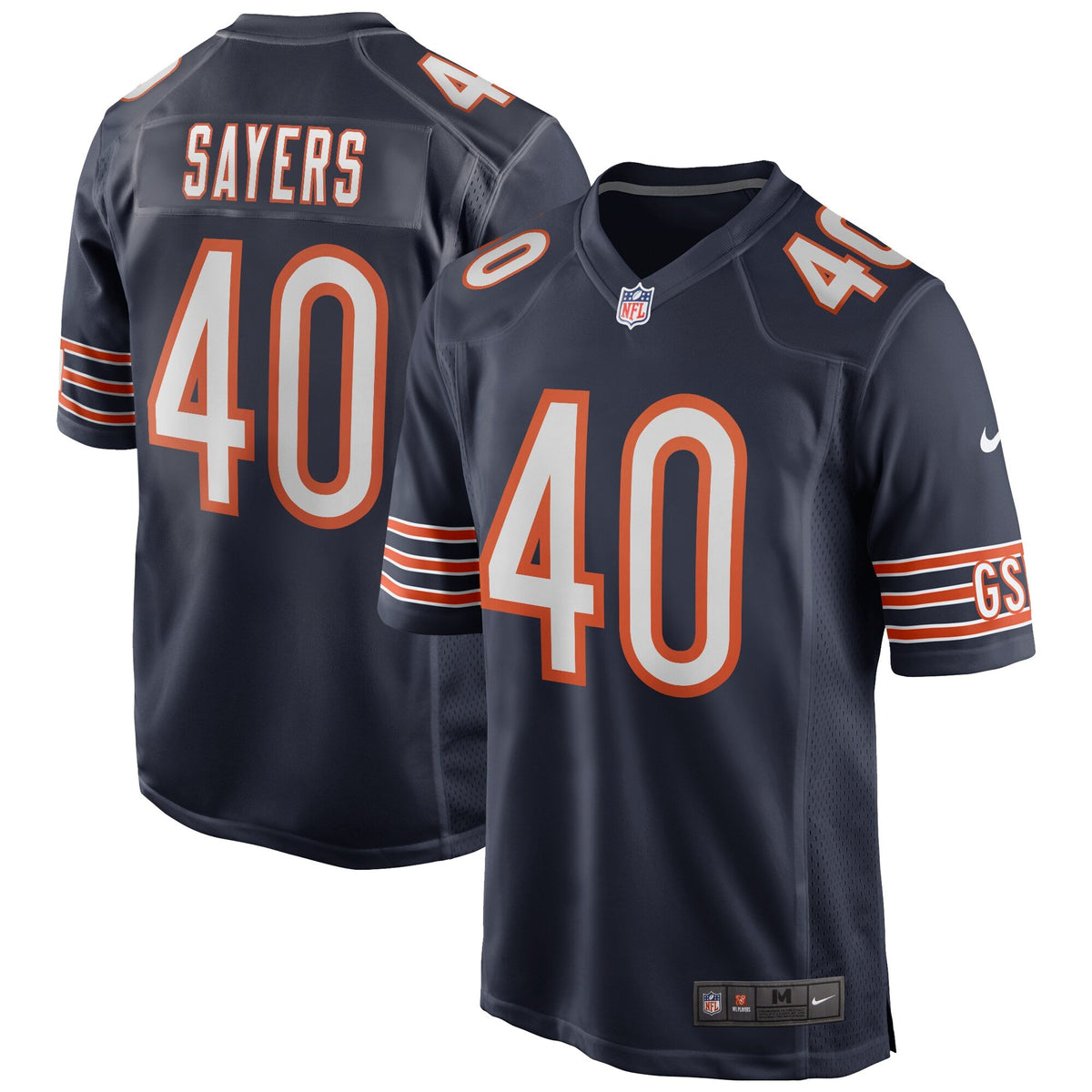 Chicago Bears Gale Sayers Navy Game Retired Player Football Jersey