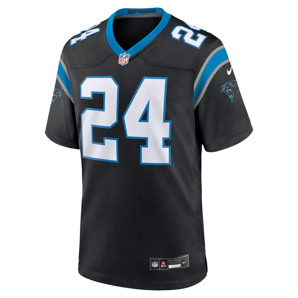Carolina Panthers Jonathon Brooks Black Game Football Jersey