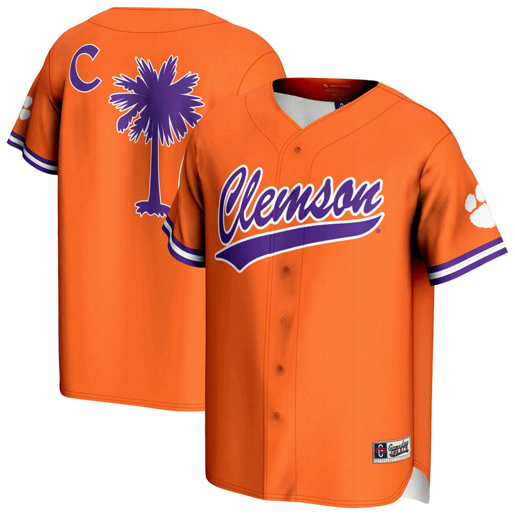 Orange Clemson Tigers Lightweight Baseball Jersey