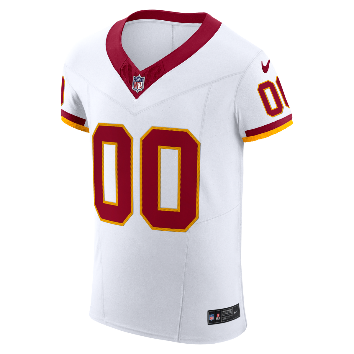 Washington Commanders White Vapor F.U.S.E. Elite Custom Football Jersey