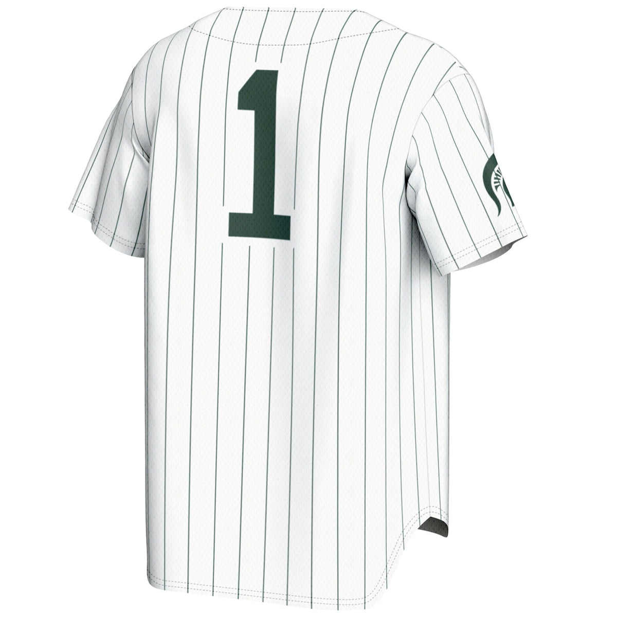 #1 White Michigan State Spartans Lightweight Baseball Jersey