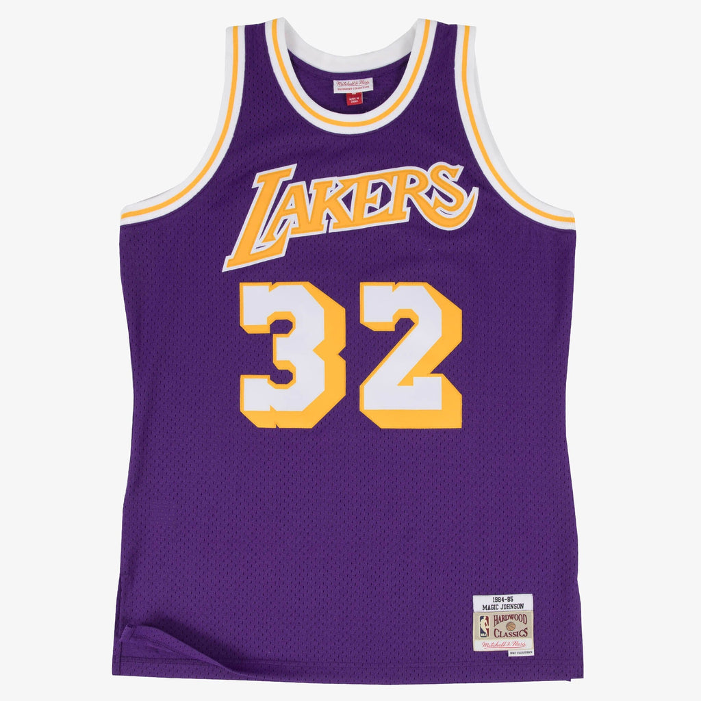 Los Angeles Lakers Swingman Jersey Road Magic Johnson 1984-85
