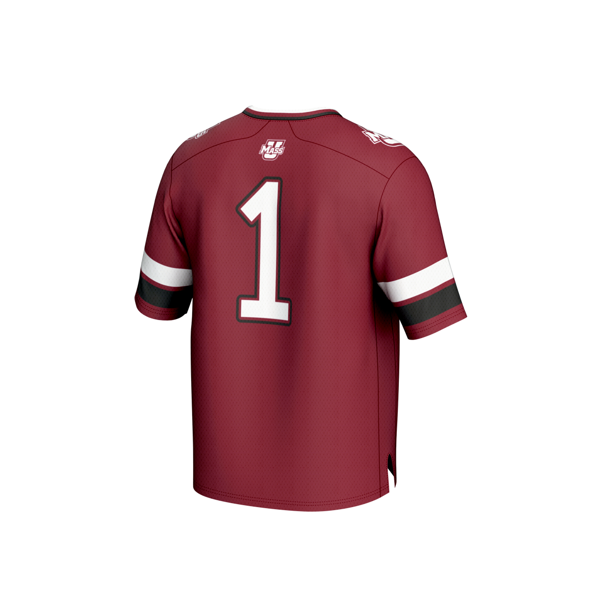 #1 UMass Minutemen Lightweight Collegiate Football Fashion Jersey - Maroon