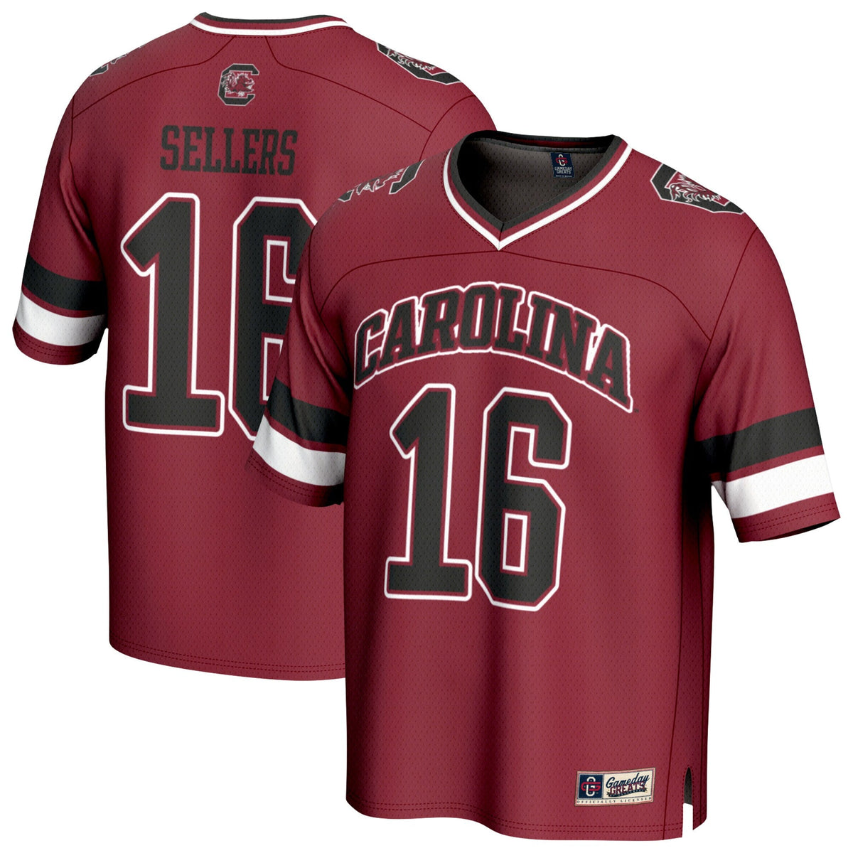 LaNorris Sellers South Carolina Gamecocks NIL Lightweight Football Player Jersey - Garnet