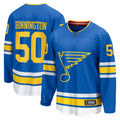 St. Louis Blues Jordan Binnington Blue Home Breakaway Player Hockey Jersey